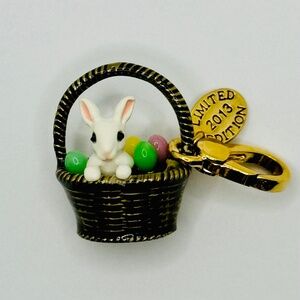 Juicy Couture 2013 Limited Edition Easter Bunny Basket Charm with Four Eggs –